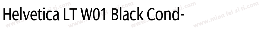 Helvetica LT W01 Black Cond字体转换
